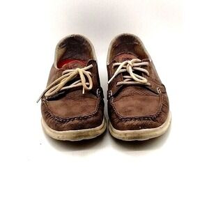 Skechers Womens Boat Shoe Go Step Brown Lace Up Loafer Shoe Grips Goga‎ Max 11